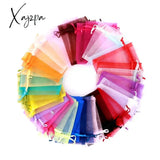 Xajzpa - 50Pcs/Lot (4 Size) Organza Gift Bag Jewelry Packaging Wedding Party Goodie Packing Favors