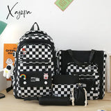 Xajzpa - 5Pcs/Set Backpack For Boys Girls School Teenager Student Rucksack Shoulder Bag Pencil Bags