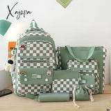 Xajzpa - 5Pcs/Set Backpack For Boys Girls School Teenager Student Rucksack Shoulder Bag Pencil Bags