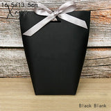 Xajzpa - 5Pcs Upscale Black White Bronzing ’Merci’ Candy Box French Thank You Wedding Favors