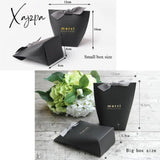 Xajzpa - 5Pcs Upscale Black White Bronzing ’Merci’ Candy Box French Thank You Wedding Favors