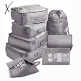 Xajzpa - 8Pcs Set Travel Organizer Storage Bags Suitcase Packing Cases Portable Luggage Clothes