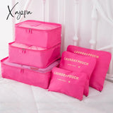 Xajzpa - 8Pcs Set Travel Organizer Storage Bags Suitcase Packing Cases Portable Luggage Clothes