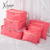 Xajzpa - 8Pcs Set Travel Organizer Storage Bags Suitcase Packing Cases Portable Luggage Clothes