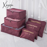 Xajzpa - 8Pcs Set Travel Organizer Storage Bags Suitcase Packing Cases Portable Luggage Clothes