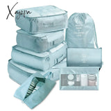 Xajzpa - 8Pcs Set Travel Organizer Storage Bags Suitcase Packing Cases Portable Luggage Clothes