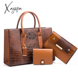 Xajzpa - Alligator Leather Luxury Handbag Women Bags Designer Brand Clutch Purse Female Tote Bag