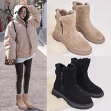 Xajzpa - Ankle Snow Boots Women 2023 Winter Warm Fashion Designer Platform Gladiator Non-Slip Plush