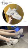 Xajzpa - Ankle Snow Sneakers Woman Female Fashion Pu Plush Winter Shoes For Women Platform Flats