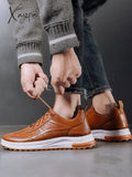 Xajzpa - Autumn Casual Shoes Men’s New Korean Version Of Fashion Leather Breathable Front Lace