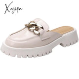 Xajzpa - Autumn Designer Outdoor Shoes Woman Mules Platform Slippers Summers Sandals For Female