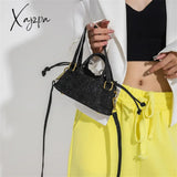 Xajzpa - Autumn Mini Shell Pu Leather Shoulder Crossbody Bags For Women 2023 Fashion Design Female