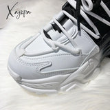 Xajzpa - Autumn Women Chunky Sneakers New Design Colorful Woman Shoes Thick Sole Fashion Girls