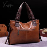 Xajzpa - Bag Female Women’s Genuine Leather Bags Handbags Crossbody For Women Shoulder Bolsa