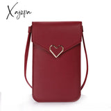 Xajzpa - Bag For Women Touch Screen Cell Phone Purse Smartphone Wallet Shoulder Strap Handbag Pu