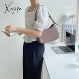 Xajzpa - Bags For Women Fashion Pu Leather Zipper Underarm Bag Ladies Simple Design Casual Travel