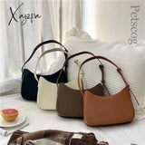 Xajzpa - Bags For Women Fashion Pu Leather Zipper Underarm Bag Ladies Simple Design Casual Travel