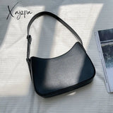 Xajzpa - Bags For Women Fashion Pu Leather Zipper Underarm Bag Ladies Simple Design Casual Travel