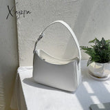 Xajzpa - Bags For Women Fashion Pu Leather Zipper Underarm Bag Ladies Simple Design Casual Travel