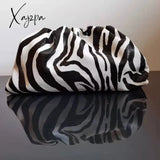 Xajzpa - Bags for Women Trend Clutch Dumpling Zebra Holographic Cloud Bag Women Pleated Pouch Tote Handbag Designer Bags Luxury