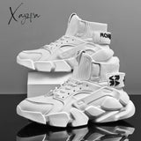 Xajzpa - Basketball Shoes Men Design Thick Soles Jogging Fitness Breathable Outdoor Sport Sneakers