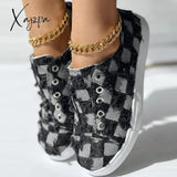 Xajzpa - Black Casual Patchwork Round Comfortable Shoes Shoes Sneakers