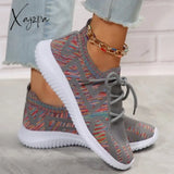 Xajzpa - Black Casual Sportswear Daily Patchwork Frenulum Round Comfortable Out Door Shoes Shoes