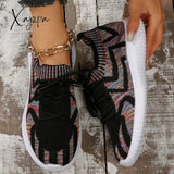 Xajzpa - Black Casual Sportswear Daily Patchwork Frenulum Round Comfortable Out Door Shoes Shoes