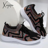 Xajzpa - Black Casual Sportswear Daily Patchwork Frenulum Round Comfortable Out Door Shoes Shoes