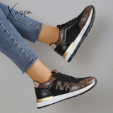 Xajzpa - Black Casual Sportswear Daily Patchwork Printing Round Comfortable Out Door Sport Shoes