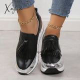 Xajzpa - Black Casual Sportswear Patchwork Contrast Round Comfortable Out Door Shoes Shoes Sneakers