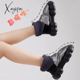 Xajzpa - Boots Woman Winter Winter Outdoor Keep Warm Fur Waterproof Women’s Snow Thick Heel With