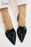 Xajzpa - Bow Pointed Flats Heels