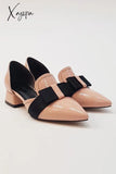 Xajzpa - Bow Pointed Flats Heels