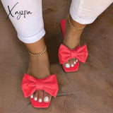 Xajzpa - Bow Sandals Watermelon Red / 37 China