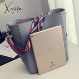 Xajzpa - Brand Designer Women Handbag And Purse Large Capacity Colorful Strap Shoulder Bag Pu