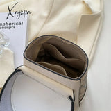 Xajzpa - Brand Graffiti Horseshoe Bags For Women High Quality Leather Shoulder Bag Luxury Purses