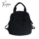 Xajzpa - Brand Women Backpacks Green Canvas Rucksack Quality Laptop School Student Bag Female