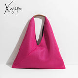 Xajzpa - Brand Women Tote Hobo Handbag Triangle Design Summer Mesh Net Beach Bag Lightweight