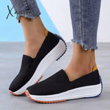 Xajzpa - Breathable Sneakers Fashion Women Flats Slip On Mesh Shoes Woman Light Spring Autumn