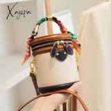 Xajzpa - Bucket Bag Female New 2023 Fashion Cross-Body Niche Cylinder One-Shoulder Portable