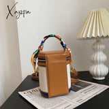 Xajzpa - Bucket Bag Female New 2023 Fashion Cross-Body Niche Cylinder One-Shoulder Portable