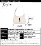 Xajzpa - Burminsa Half Moon Chain Shoulder Bags For Women Winter Trend Fashion Designer Simple