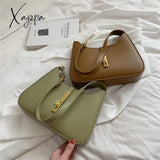 Xajzpa - Burminsa Half Moon Chain Shoulder Bags For Women Winter Trend Fashion Designer Simple