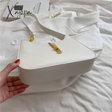 Xajzpa - Burminsa Half Moon Chain Shoulder Bags For Women Winter Trend Fashion Designer Simple