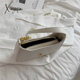 Xajzpa - Burminsa Half Moon Chain Shoulder Bags For Women Winter Trend Fashion Designer Simple