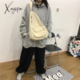 Xajzpa - Canvas Chest Bag Women Shoulder Messenger Unisex Crossbody Muliti Pocket Casual