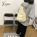 Xajzpa - Canvas Chest Bag Women Shoulder Messenger Unisex Crossbody Muliti Pocket Casual