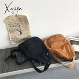 Xajzpa - Canvas Chest Bag Women Shoulder Messenger Unisex Crossbody Muliti Pocket Casual