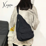 Xajzpa - Canvas Chest Bag Women Shoulder Messenger Unisex Crossbody Muliti Pocket Casual